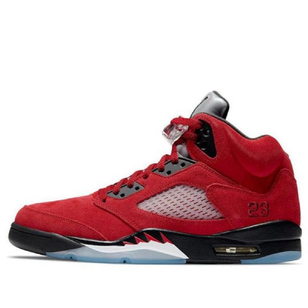 Nike Air Jordan 5 Retro Basketball Shoes Herre Rød
