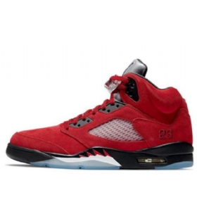 Nike Air Jordan 5 Retro Basketball Shoes Herre Rød