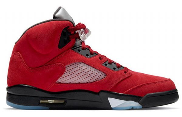 Nike Air Jordan 5 Retro Basketball Shoes Herre Rød