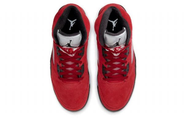 Nike Air Jordan 5 Retro Basketball Shoes Herre Rød