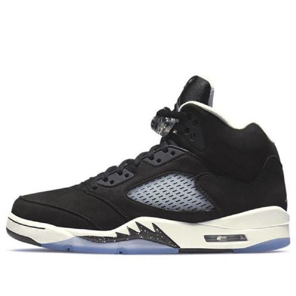 Nike Air Jordan 5 Retro Basketball Shoes Herre Svarte