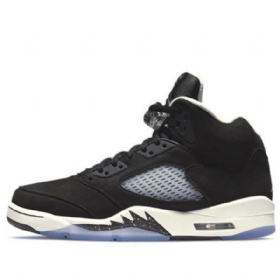 Nike Air Jordan 5 Retro Basketball Shoes Herre Svarte