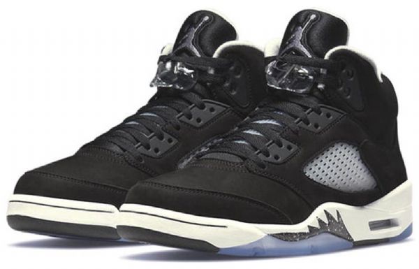 Nike Air Jordan 5 Retro Basketball Shoes Herre Svarte