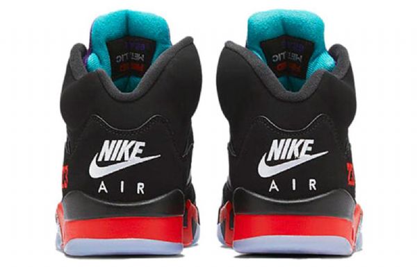 Nike Air Jordan 5 Retro Basketball Shoes Herre Svarte
