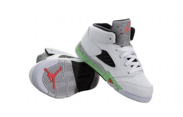 Nike Air Jordan 5 Retro Bt Sko Barn Hvite