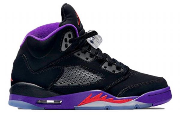 Nike Air Jordan 5 Retro Gg Basketball Shoes Herre Svarte Lilla
