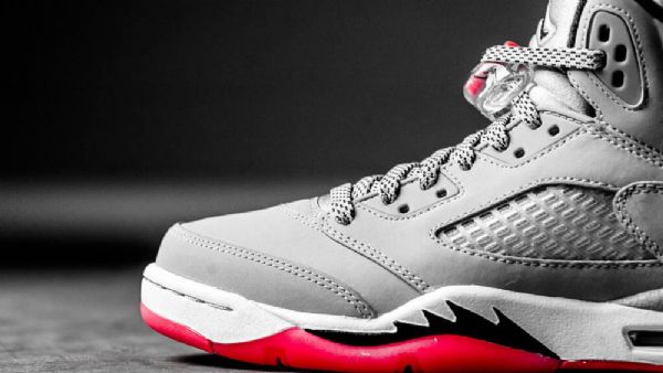 Nike Air Jordan 5 Retro Gg Sko Herre Grå