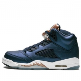 Nike Air Jordan 5 Retro Gs Basketsko Herre Marineblå