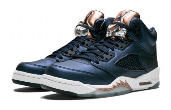 Nike Air Jordan 5 Retro Gs Basketsko Herre Marineblå