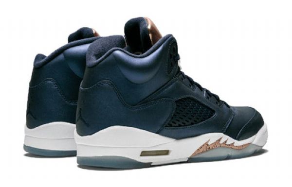 Nike Air Jordan 5 Retro Gs Basketsko Herre Marineblå