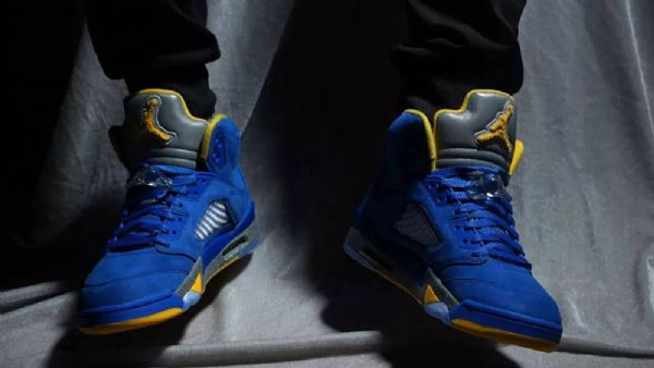 Nike Air Jordan 5 Retro Jsp Laney Sko Herre Blå