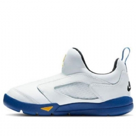 Nike Air Jordan 5 Retro Little Flex Bp Basketball Shoes Barn Hvite Blå