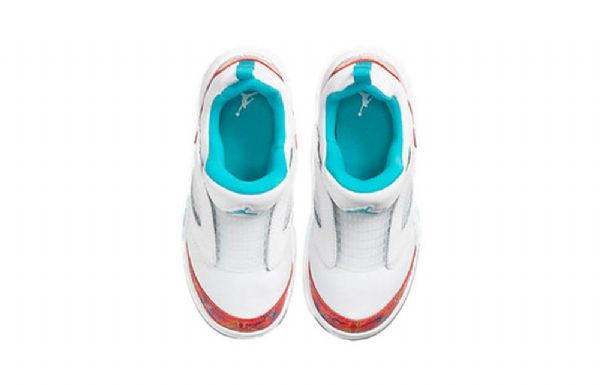 Nike Air Jordan 5 Retro Little Flex Ps Basketball Shoes Barn Hvite
