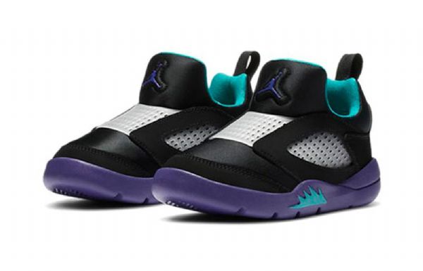 Nike Air Jordan 5 Retro Little Flex Ps Basketball Shoes Barn Svarte