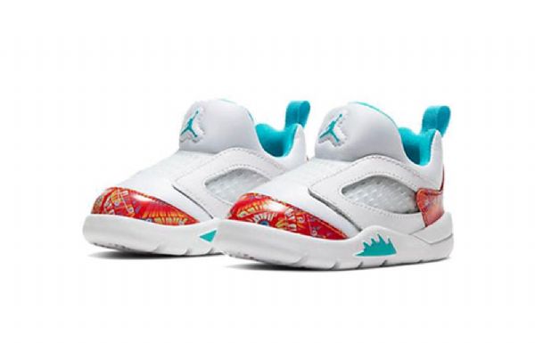 Nike Air Jordan 5 Retro Little Flex Td Sko Barn Hvite