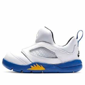 Nike Air Jordan 5 Retro Little Flex Td Sko Barn Hvite Blå