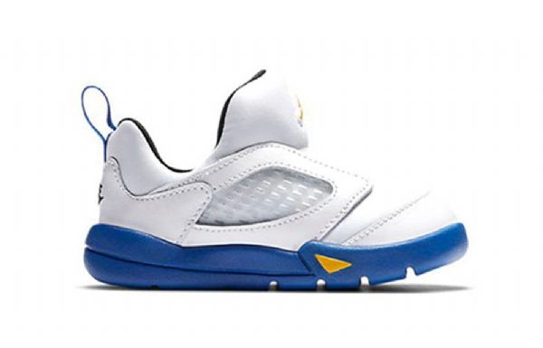 Nike Air Jordan 5 Retro Little Flex Td Sko Barn Hvite Blå