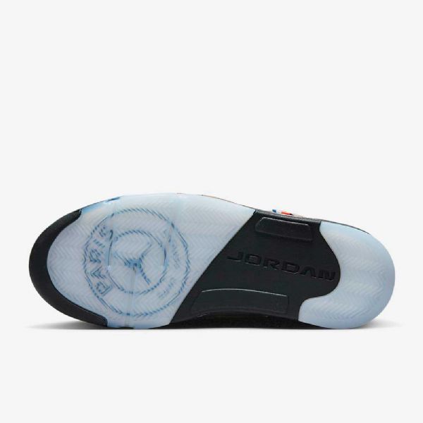 Nike Air Jordan 5 Retro Low Tops Psg Sko Herre Svarte Kongeblå