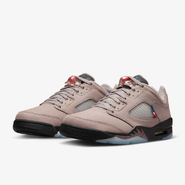 Nike Air Jordan 5 Retro Low Tops Psg Sko Herre Svarte Kongeblå
