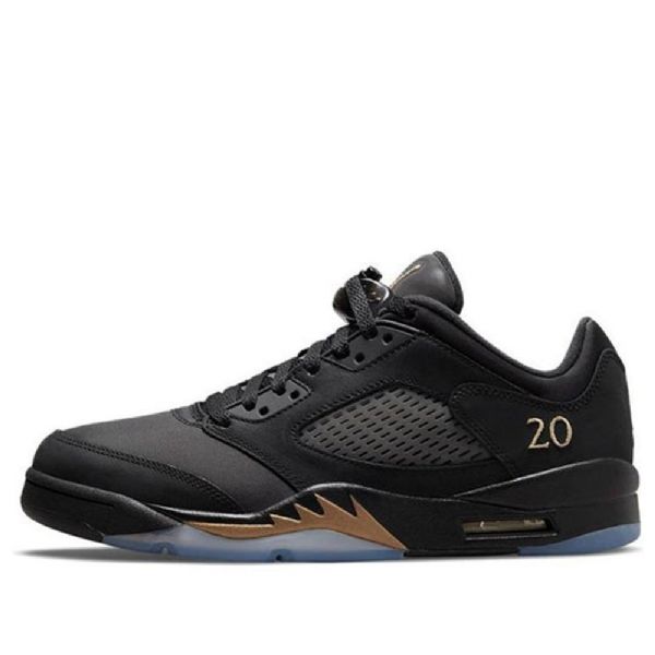 Nike Air Jordan 5 Retro Low Tops Wings Basketsko Herre Svarte