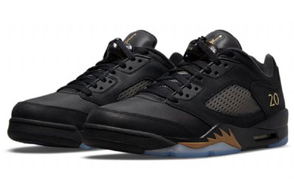 Nike Air Jordan 5 Retro Low Tops Wings Basketsko Herre Svarte