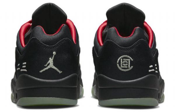 Nike Air Jordan 5 Retro Low Tops X Clot Jade Basketball Shoes Herre Svarte