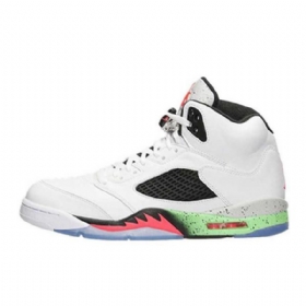 Nike Air Jordan 5 Retro Poison Sko Herre Hvite Grønn