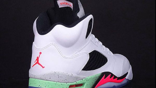 Nike Air Jordan 5 Retro Poison Sko Herre Hvite Grønn