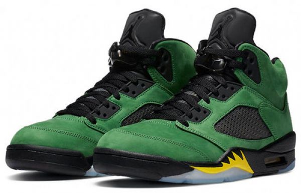 Nike Air Jordan 5 Retro Se Basketball Shoes Herre Grønn Svarte