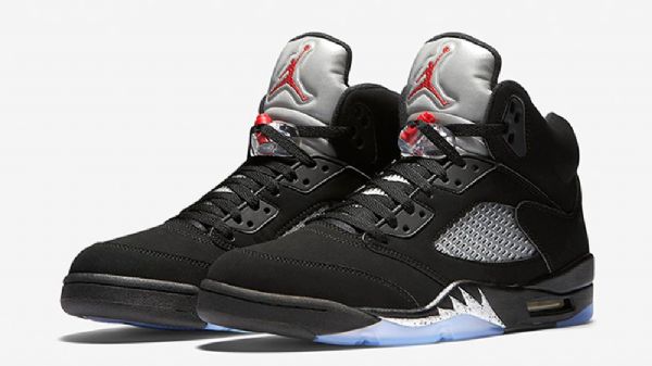 Nike Air Jordan 5 Retro Sko Herre Svarte