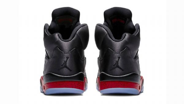 Nike Air Jordan 5 Retro Sko Herre Svarte Rød