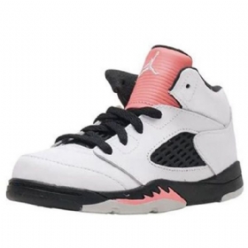 Nike Air Jordan 5 Retro Td Sko Barn Hvite