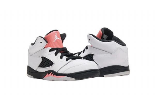 Nike Air Jordan 5 Retro Td Sko Barn Hvite