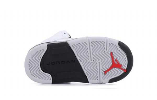 Nike Air Jordan 5 Retro Td Sko Barn Hvite
