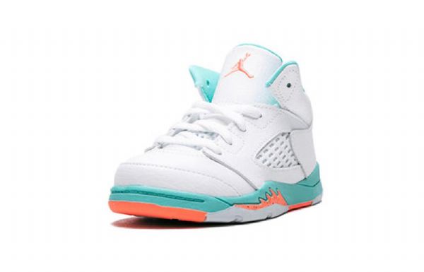 Nike Air Jordan 5 Retro Td Sko Barn Lyse Turkis