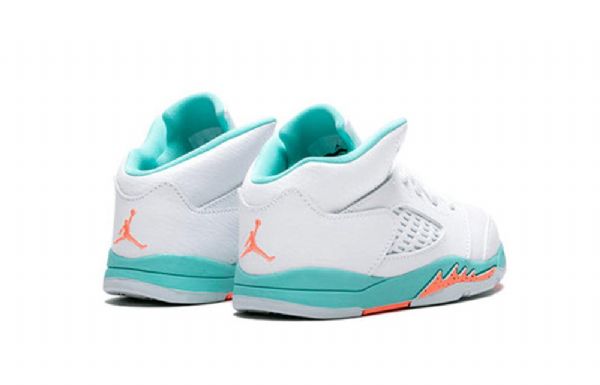 Nike Air Jordan 5 Retro Td Sko Barn Lyse Turkis