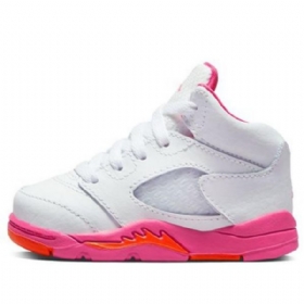 Nike Air Jordan 5 Retro Td Sko Barn Pinksicle