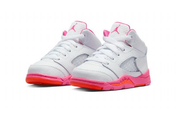 Nike Air Jordan 5 Retro Td Sko Barn Pinksicle