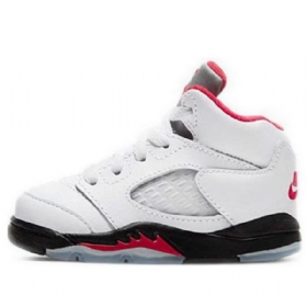 Nike Air Jordan 5 Retro Td Sko Barn Rød