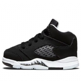 Nike Air Jordan 5 Retro Td Sko Barn Svarte