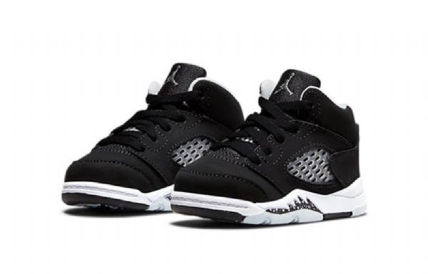 Nike Air Jordan 5 Retro Td Sko Barn Svarte