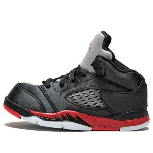Nike Air Jordan 5 Retro Td Sko Barn Svarte