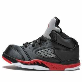 Nike Air Jordan 5 Retro Td Sko Barn Svarte