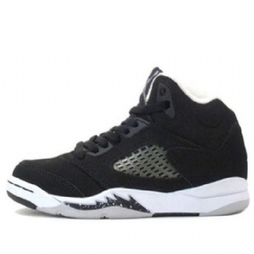 Nike Air Jordan 5 Retro Td Sko Barn Svarte
