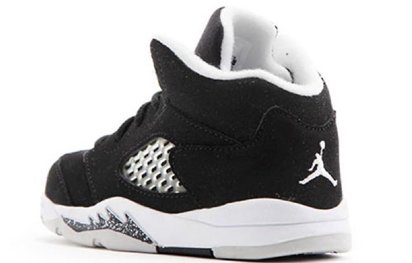Nike Air Jordan 5 Retro Td Sko Barn Svarte