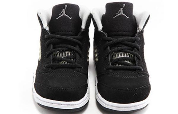 Nike Air Jordan 5 Retro Td Sko Barn Svarte