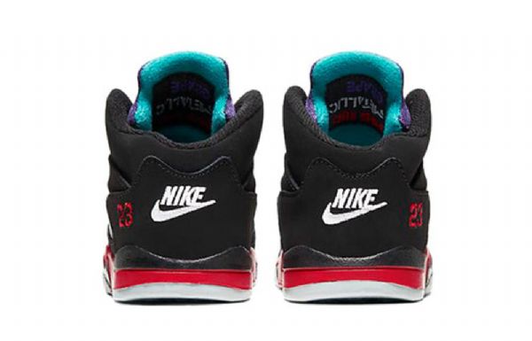 Nike Air Jordan 5 Retro Td Sko Barn Svarte