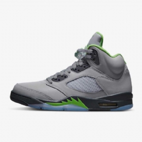 Nike Air Jordan 5 Retro “green Bean” Sko Herre Sølv Grå Grønn