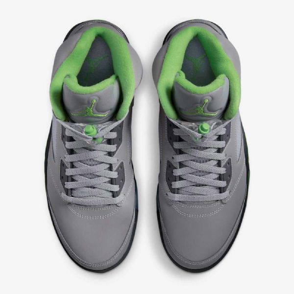 Nike Air Jordan 5 Retro “green Bean” Sko Herre Sølv Grå Grønn