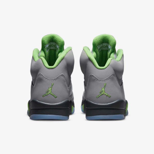 Nike Air Jordan 5 Retro “green Bean” Sko Herre Sølv Grå Grønn